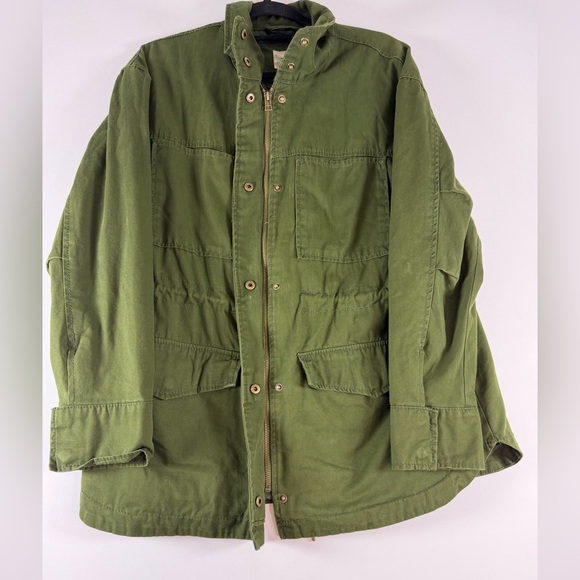 Universal Thread Size L Dark Green Full Zip Utility Military Field Jacket - Picture 6 of 11
